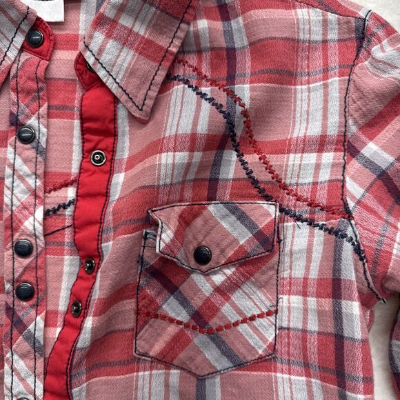 Fall color COWGIRL UP Snap Western Shirt Rodeo Country S/M - Picture 2 of 12